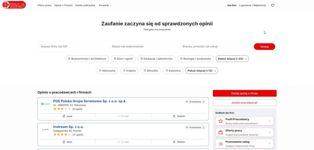 GoWork : Kontakt - Agro-Wil Grzegorz Kacprzak Rokiciny-Kolonia